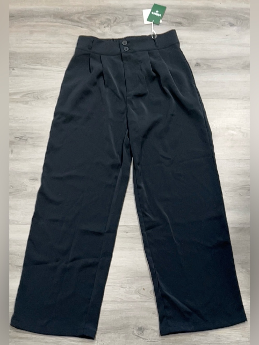 Halara Black High Waisted Wide Leg Pants Size M Regular Athleisure Work Trousers
